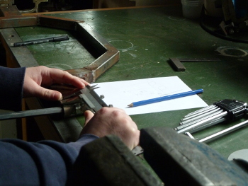 Front axle measuring