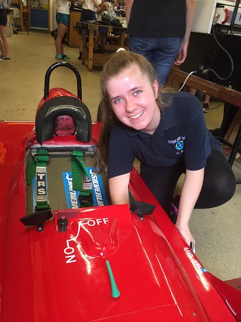 Victoria carrying out pre race scrutineering 350 pixels