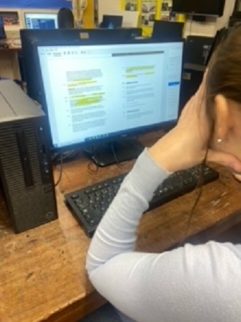 Sam reading